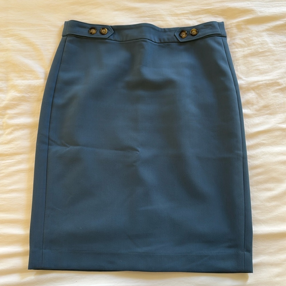 Banana Republic blue pencil skirt